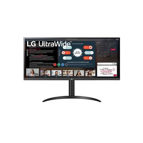 LG 34WP550-B 34"" Monitor | IPS | UltraWide | Full HD | 21:9 | 5ms | 200 cd/m² | Czarny | Wyjście na słuchawki | 2x HDMI | 75Hz